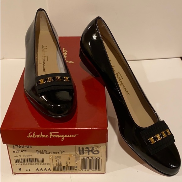 Salvatore Ferragamo Shoes - Salvatore Ferragamo Malyas Black Size 9.5 AAAA NEW